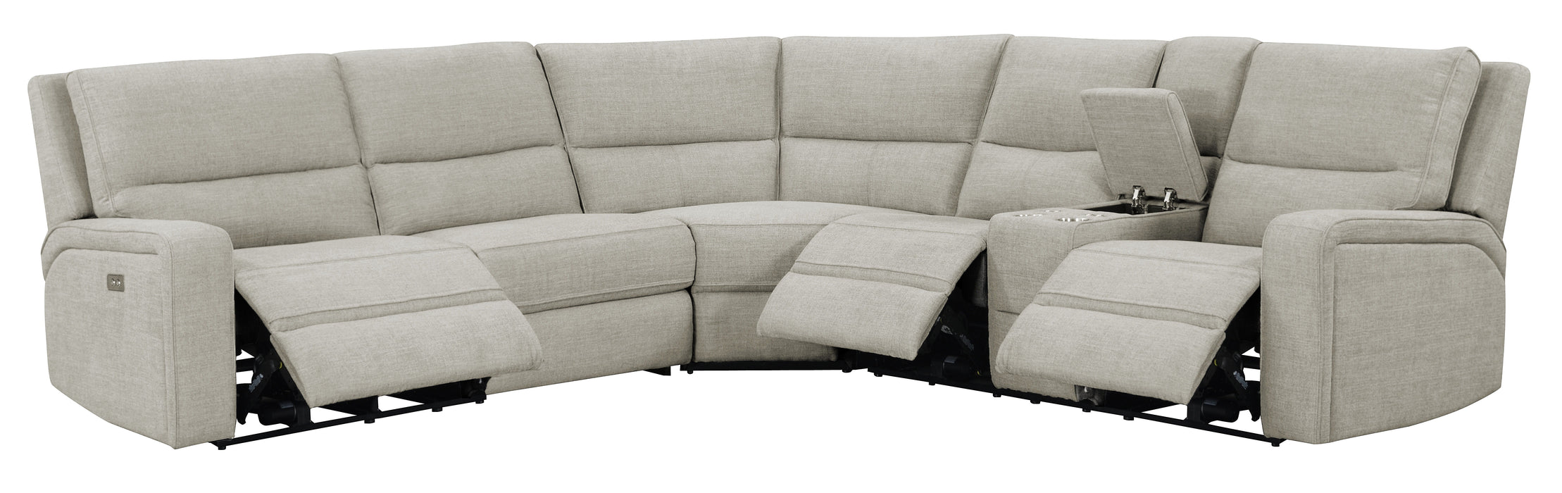 Medford - Sectional - Driftwood Tan - Fabric