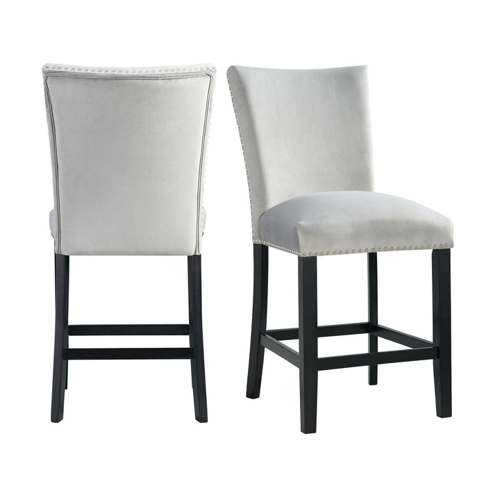 Francesca - Velvet Counter Height Chair (Set of 2)