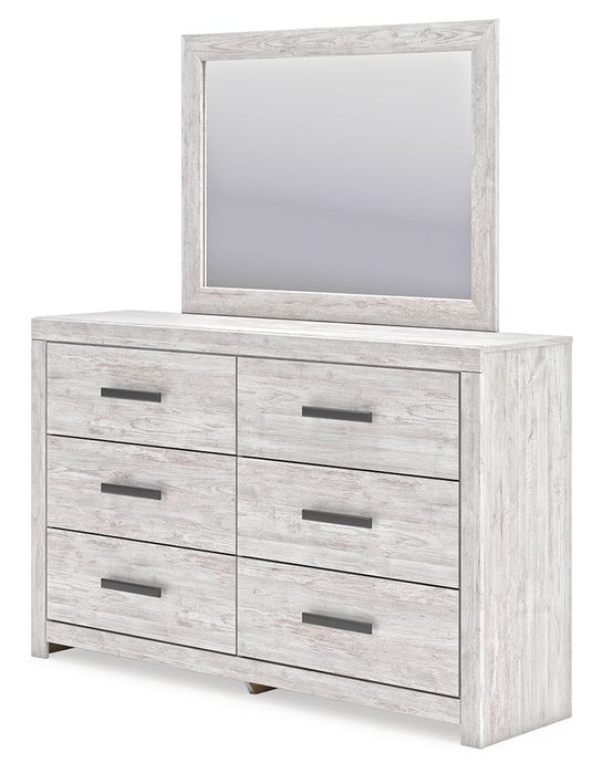 Cayboni - Whitewash - Dresser And Mirror