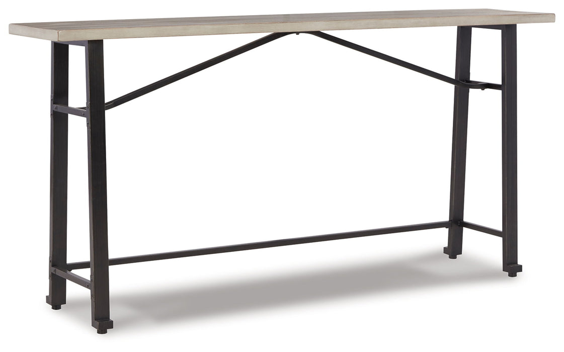 Karisslyn - Whitewash / Black - Long Counter Table