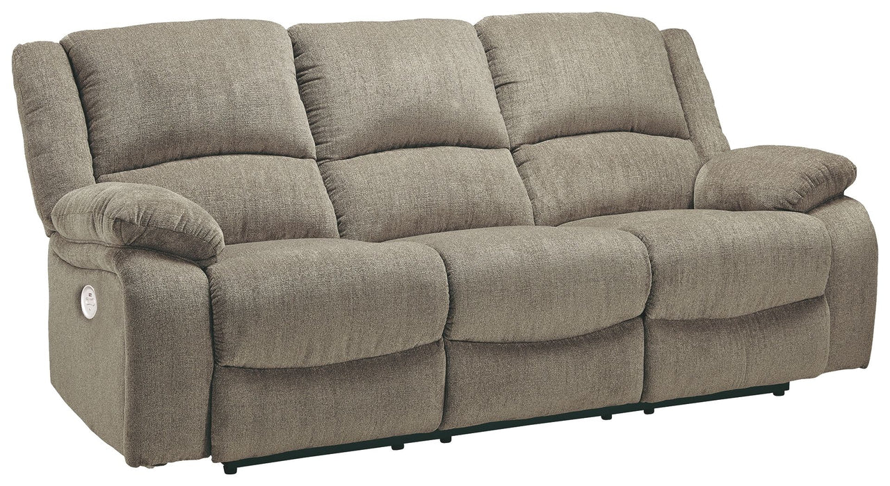 Draycoll - Pewter - Reclining Power Sofa