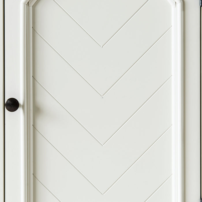 Brookpine - White Dresser & Mirror Set - White