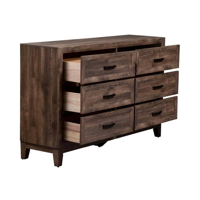 Ridgecrest - 6 Drawer Dresser - Light Brown