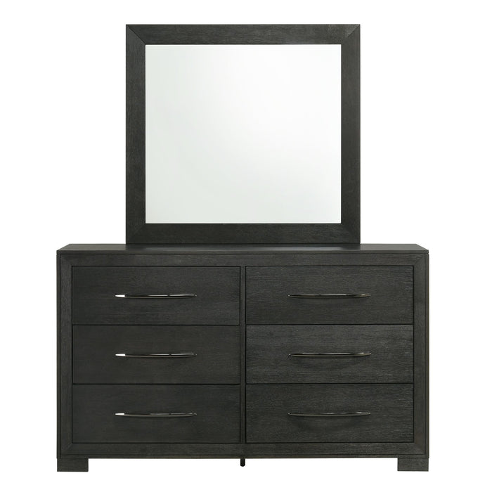 Allan - Dresser & Mirror Set - Black