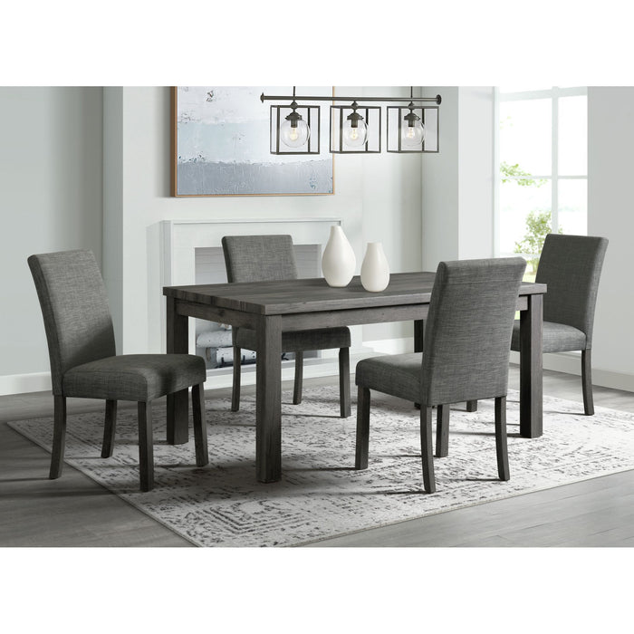 Oak Lawn - 5 Piece Dining Set - Gray-Table & Four Chairs