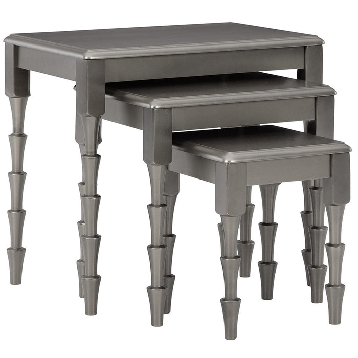 Larkendale - Metallic Gray - Accent Table Set (Set of 3)