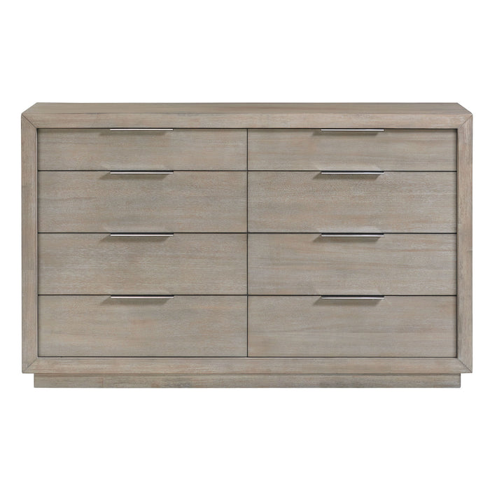 Arcadia - 8-Drawer Dresser - Grey