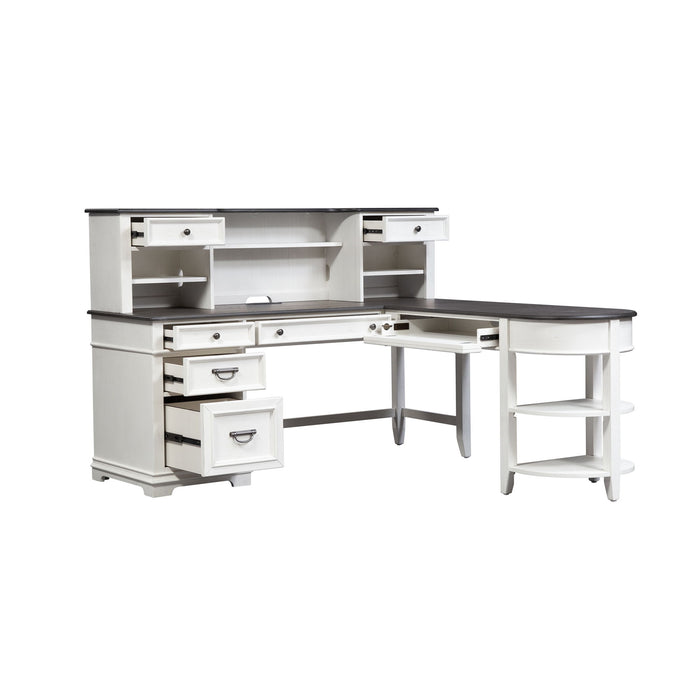 Allyson Park - L Shaped Desk Set - White