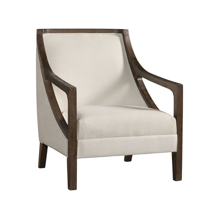 Hopkins - Accent Chair With Brown Frame