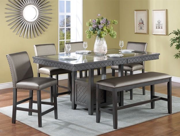 Bankston - Counter Height Dining Table - Gray
