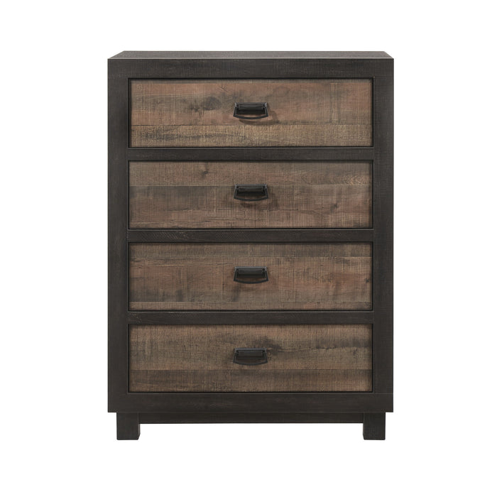 Harlington - 4-Drawer Chest - Dark Chocolate