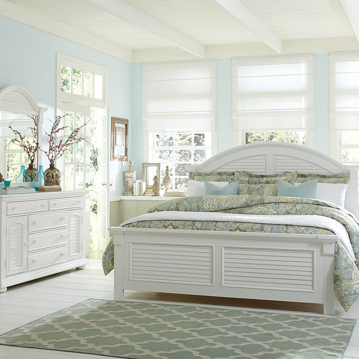 Summer House I - Panel Bed, Dresser & Mirror