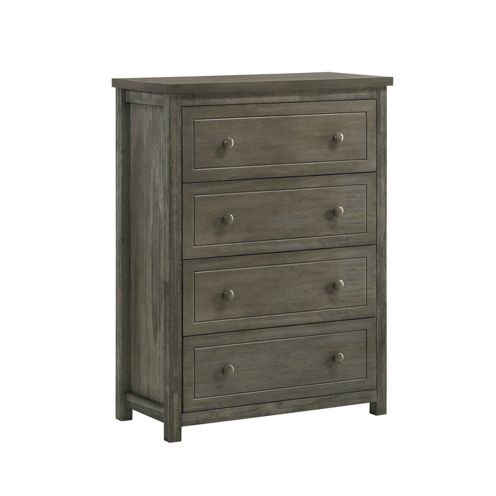Trey - 4-Drawer Chest - Gray Wire Brushed